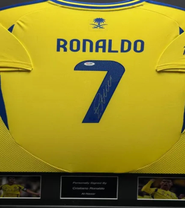 Cristiano Ronaldo Al-Nassr 24/25 ingelijst thuis shirt