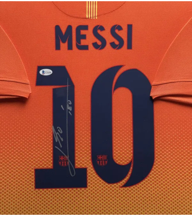 Lionel Messi FC Barcelona 12/13 ingelijst uit shirt