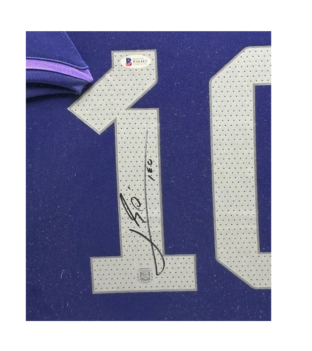 Lionel Messi Argentinie 22/23 ingelijst uit shirt