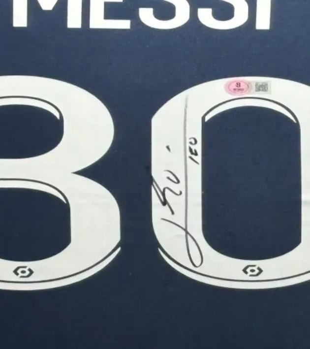 Lionel Messi Paris Saint Germain 22/23 ingelijst thuis shirt