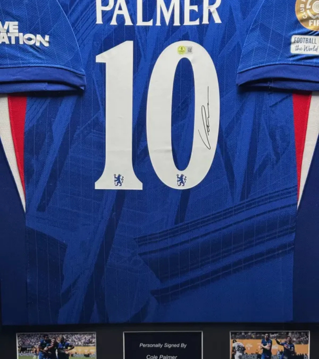 Cole Palmer Chelsea 25/26 ingelijst thuis shirt