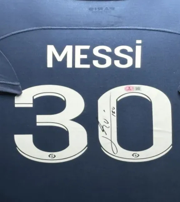 Lionel Messi Paris Saint Germain 22/23 ingelijst thuis shirt