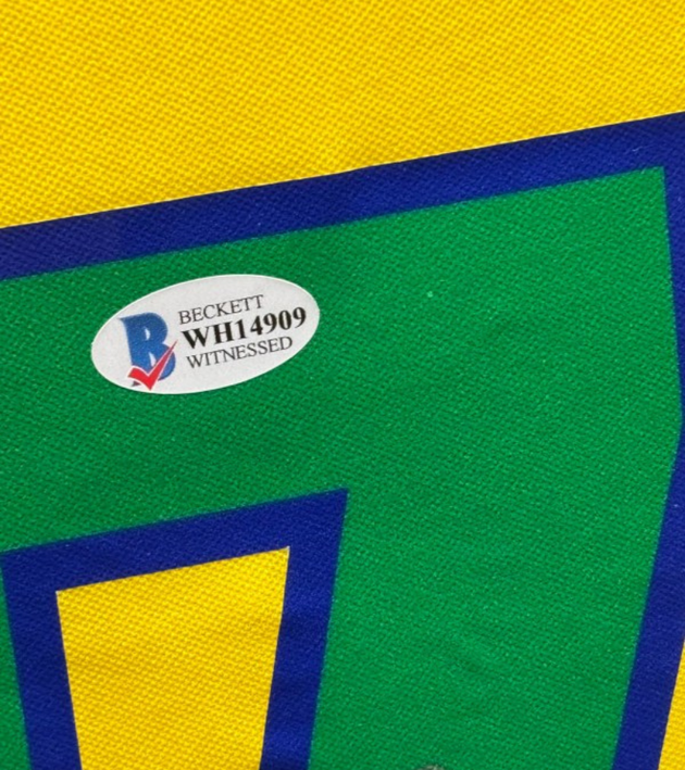 Ronaldinho Brazilië 1998 ingelijst thuis shirt