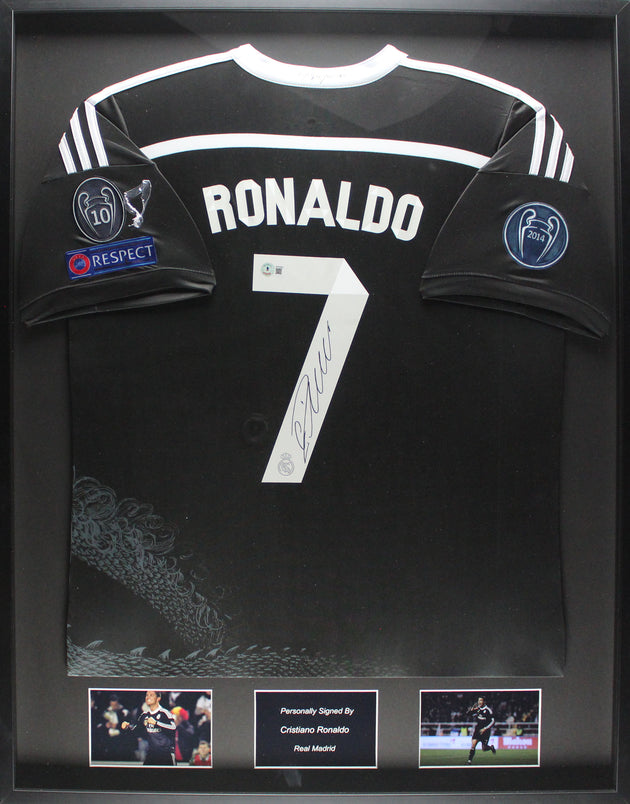 Cristiano Ronaldo Real Madrid 14/15 ingelijst 3e Shirt