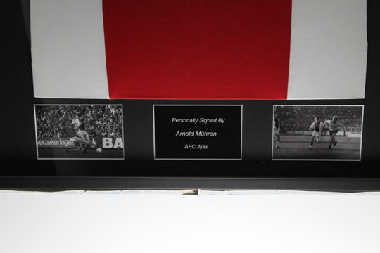 Arnold Mühren AFC Ajax Retro ingelijst thuis shirt