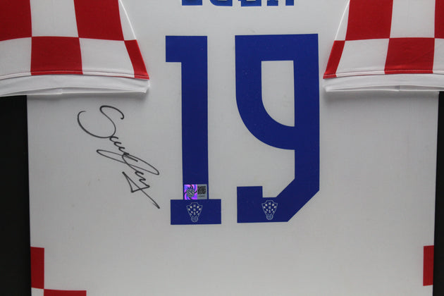 Borna Sosa Kroatie 22/23 ingelijst thuis shirt