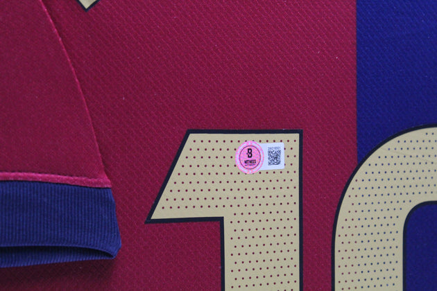 Lamine Yamal FC Barcelona 24/25 ingelijst thuis shirt