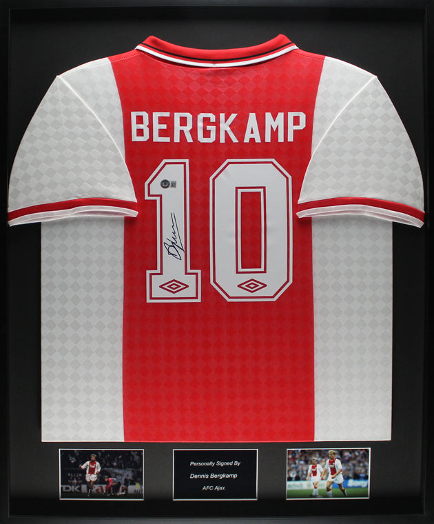 Dennis Bergkamp AFC Ajax 90/91 ingelijst Thuis Shirt