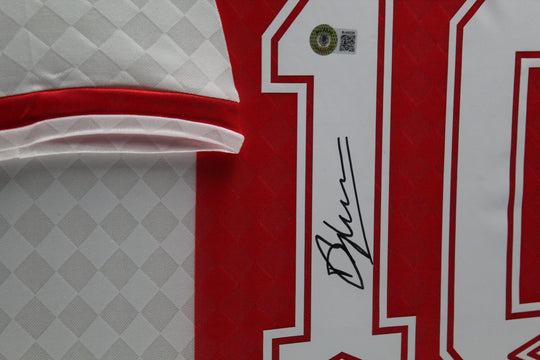 Dennis Bergkamp AFC Ajax 90/91 ingelijst Thuis Shirt