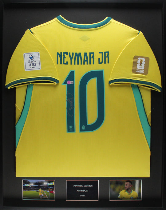 Neymar JR Brazilië WK 2026 ingelijst Thuis Shirt