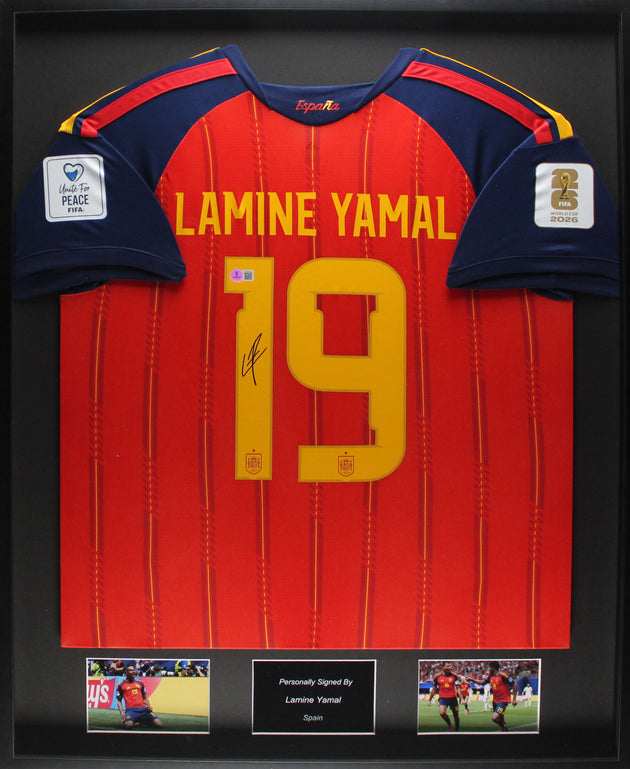 Lamine Yamal Spanje WK 2026 ingelijst Thuis Shirt