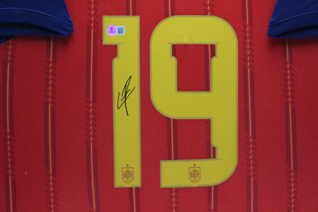 Lamine Yamal Spanje WK 2026 ingelijst Thuis Shirt