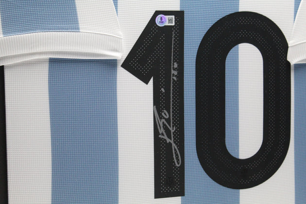 Lionel Messi Argentinie 2024 ingelijst Thuis Shirt