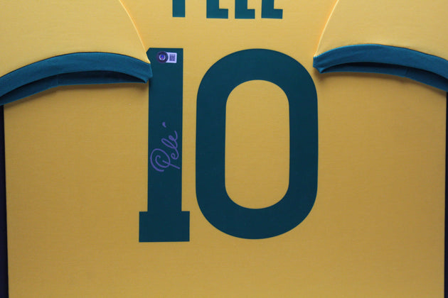 Pele Brazilië 1970 ingelijst thuis Shirt