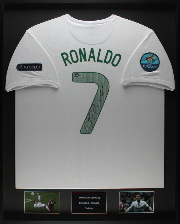 Cristiano Ronaldo Portugal 2012 ingelijst Uit Shirt