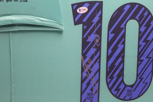 Lionel Messi FC Barcelona 11/12 ingelijst uit Shirt