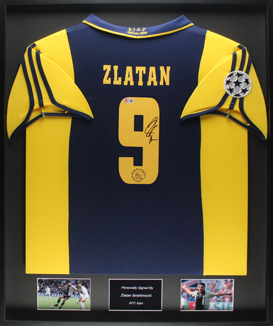 Zlatan Ibrahimovic AFC Ajax 00/01 ingelijst uit shirt