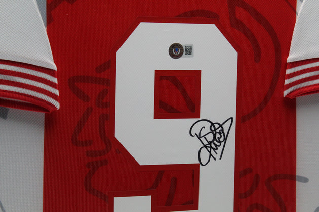 Patrick Kluivert AFC Ajax 95/96 ingelijst thuis Shirt