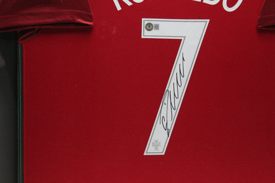 Cristiano Ronaldo Portugal 2016 ingelijst thuis shirt