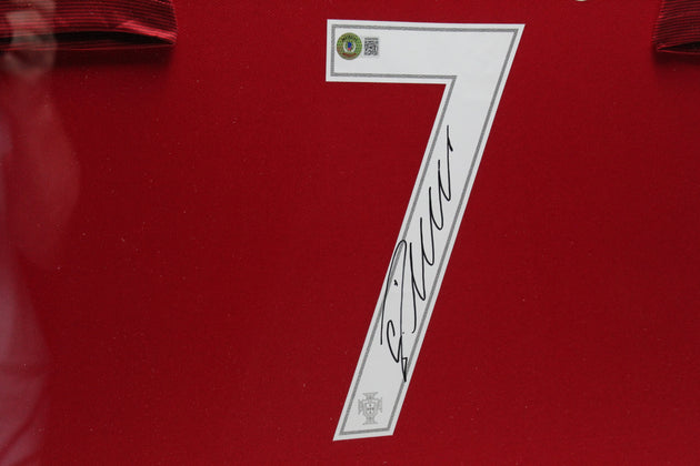 Cristiano Ronaldo Portugal 2016 ingelijst thuis shirt