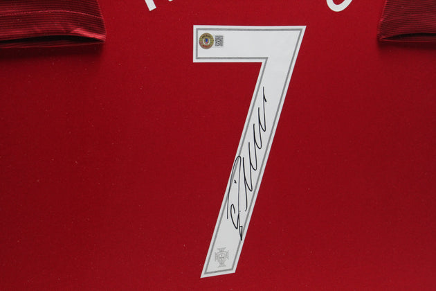 Cristiano Ronaldo Portugal 2016 ingelijst thuis shirt