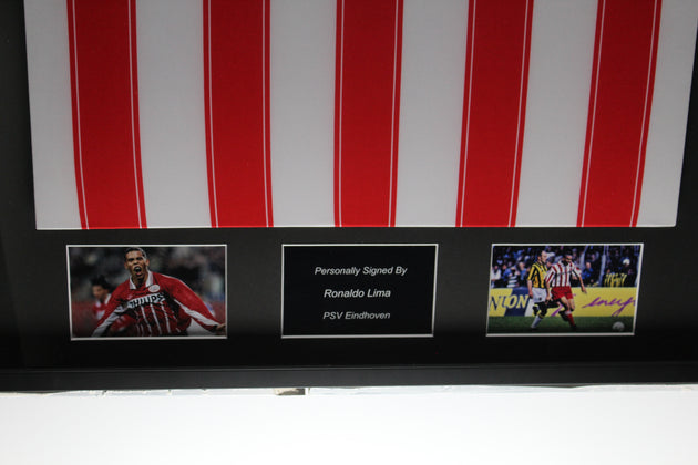 Ronaldo Lima PSV Eindhoven 95/96 ingelijst thuis shirt