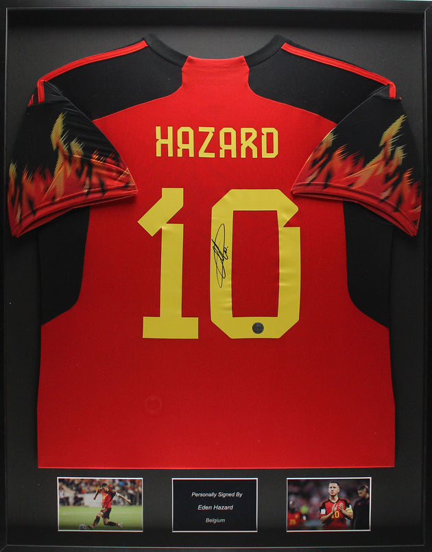 Eden Hazard België 22/23 ingelijst thuis shirt