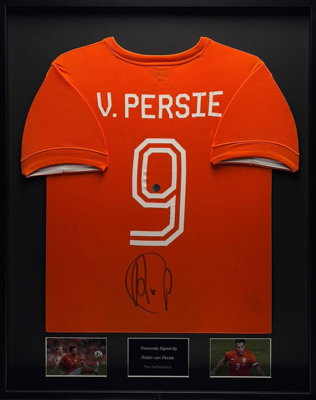 Robin van Persie Nederland 14/15 ingelijst thuis shirt