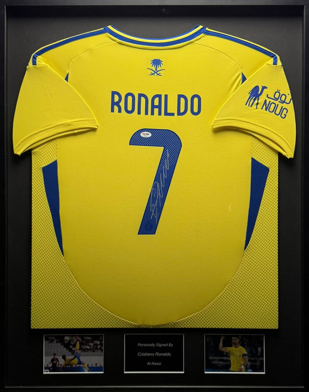 Cristiano Ronaldo Al-Nassr 24/25 ingelijst thuis shirt