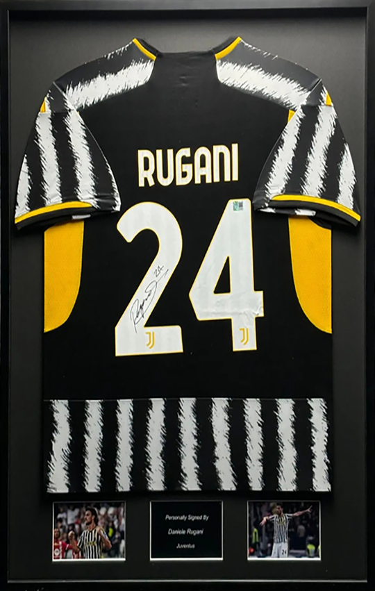 Daniele Rugani Juventus 23/24 ingelijst thuis shirt